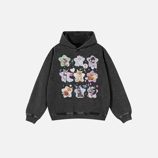 Oversized Graphic Urban Beat Sweatshirt