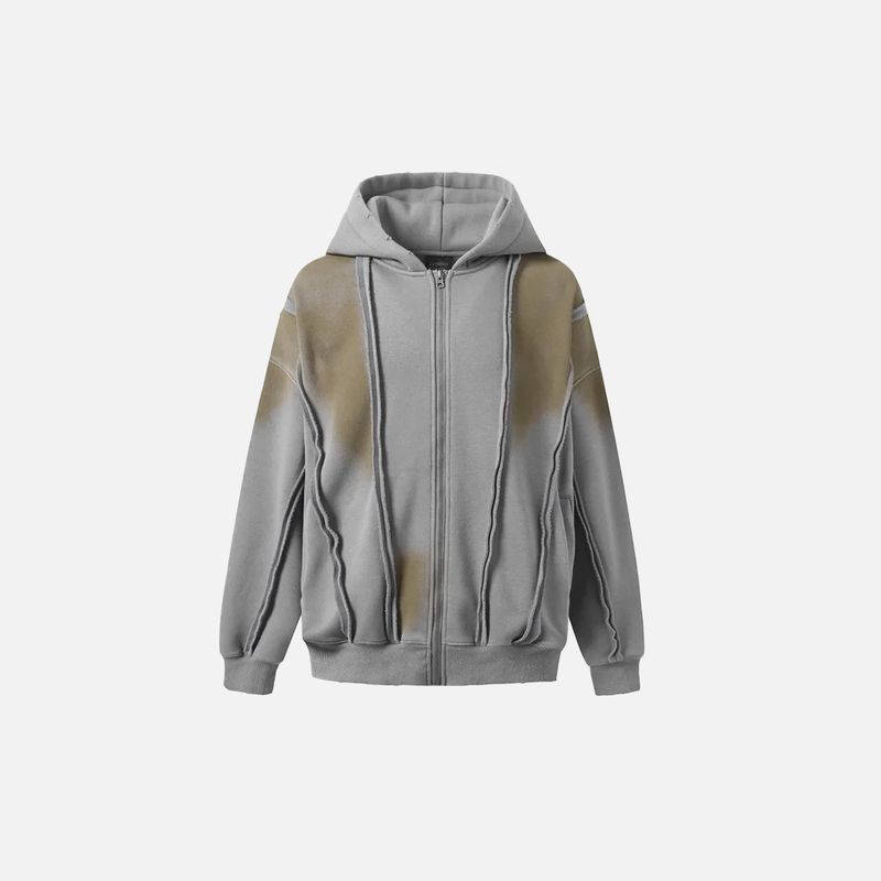 Dark Patch Warm Zip Hood