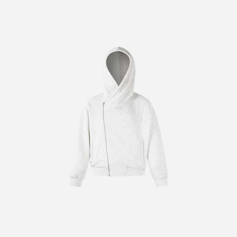 Asymmetric Zip Fashion Hoodie