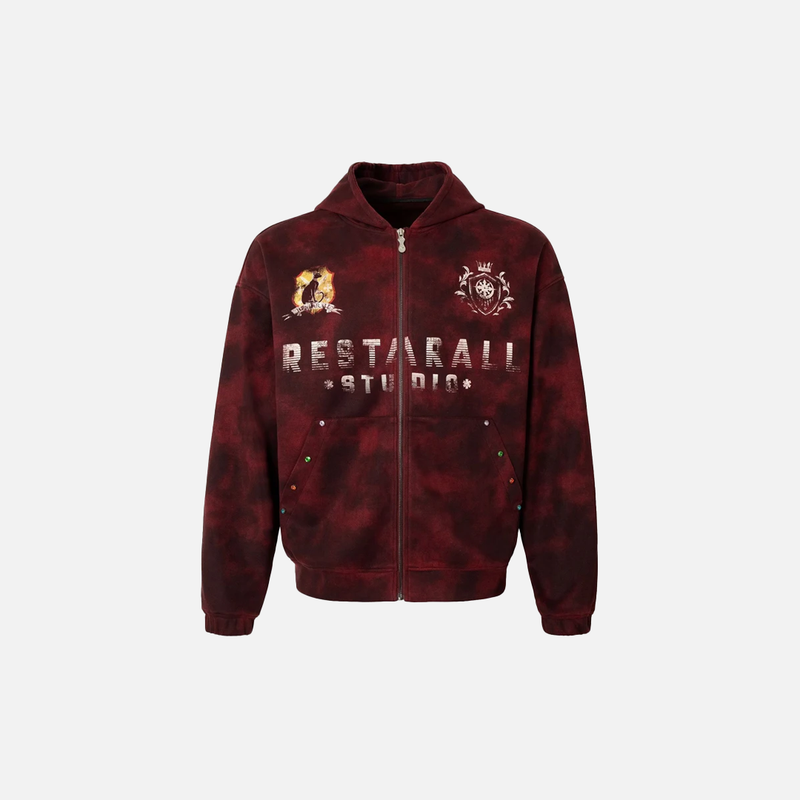 Crimson Air Zip Hood Sweatshirt