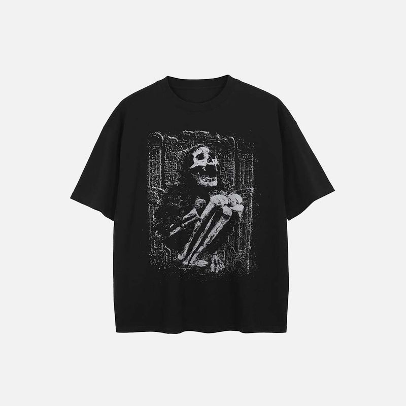Underground Skeleton Illustrated T-Shirt