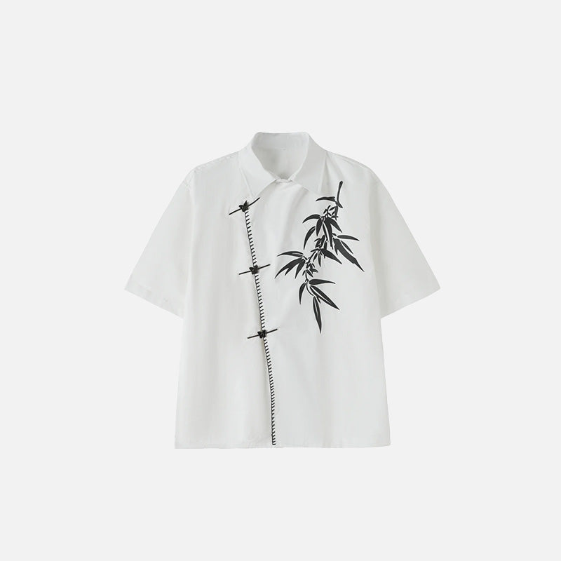 Kadın Baskılı Gömlek, önden görünüm — Navra Wear