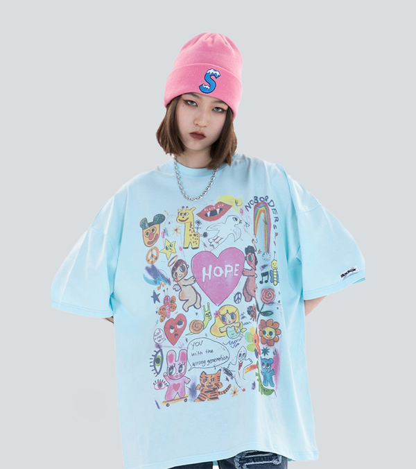 "Hope" Crewneck Artwork T-Shirt