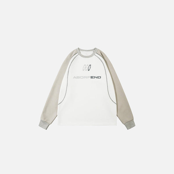 Harf Baskılı Sweatshirt, önden görünüm — Navra Wear