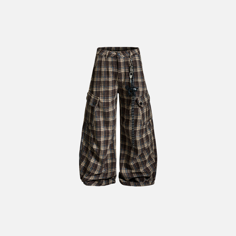 Heritage Plaid Graphic Relaxed Street Pants