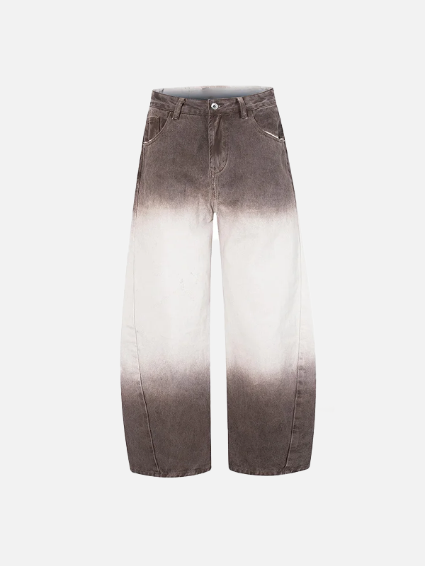 Fashionable Batik Ombre Classic Leg Denim