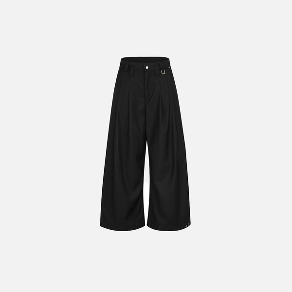 Sharp Pleat Wide-Leg