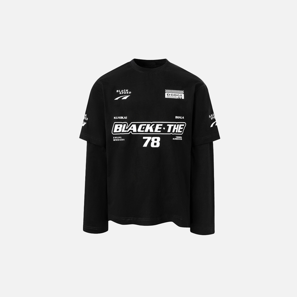 Vibrant Illustrated Hip Hop Long Sleeve Game-Day T-Shirt