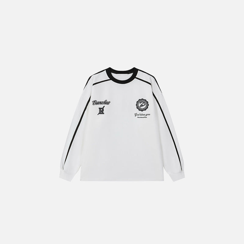 Baskılı Basic Kazak, önden görünüm — Navra Wear