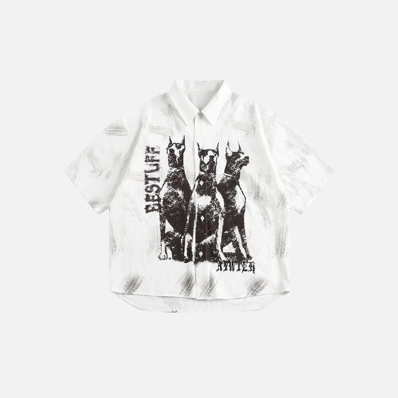 Urban Dog Graffiti Short Sleeve Shirt