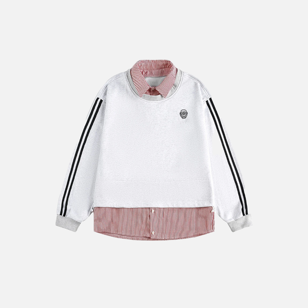 Varsity Layered Boxy Sweatshirt