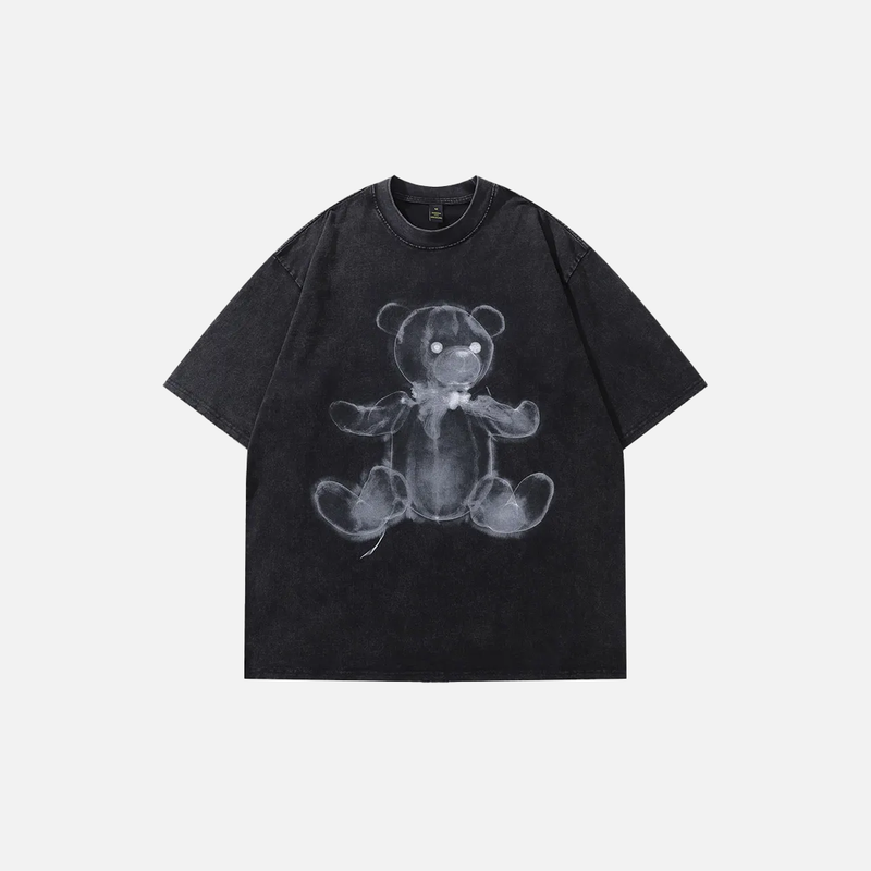 Soft Boxy-Fit Heritage Teddy Forest-Cub Designed T-Shirt