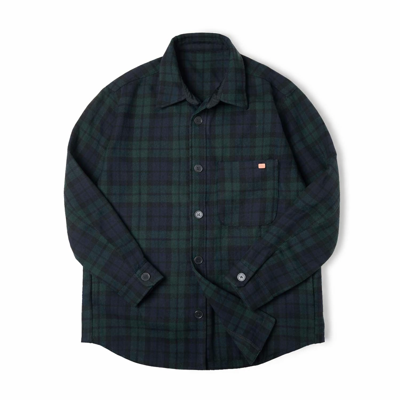 Teal Plaid Vintage Loose Top