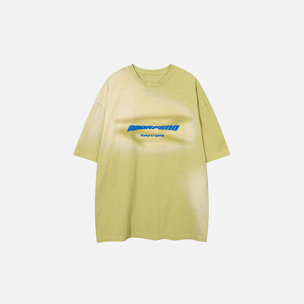 Yıkanmış Oversize Tişört, önden görünüm — Navra Wear
