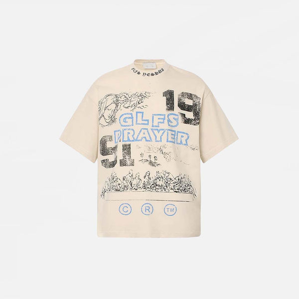 Big-Silhouette Illustrated Hipster T-Shirt
