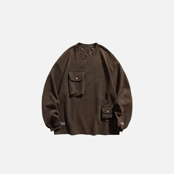 Basic Sweatshirt, önden görünüm — Navra Wear