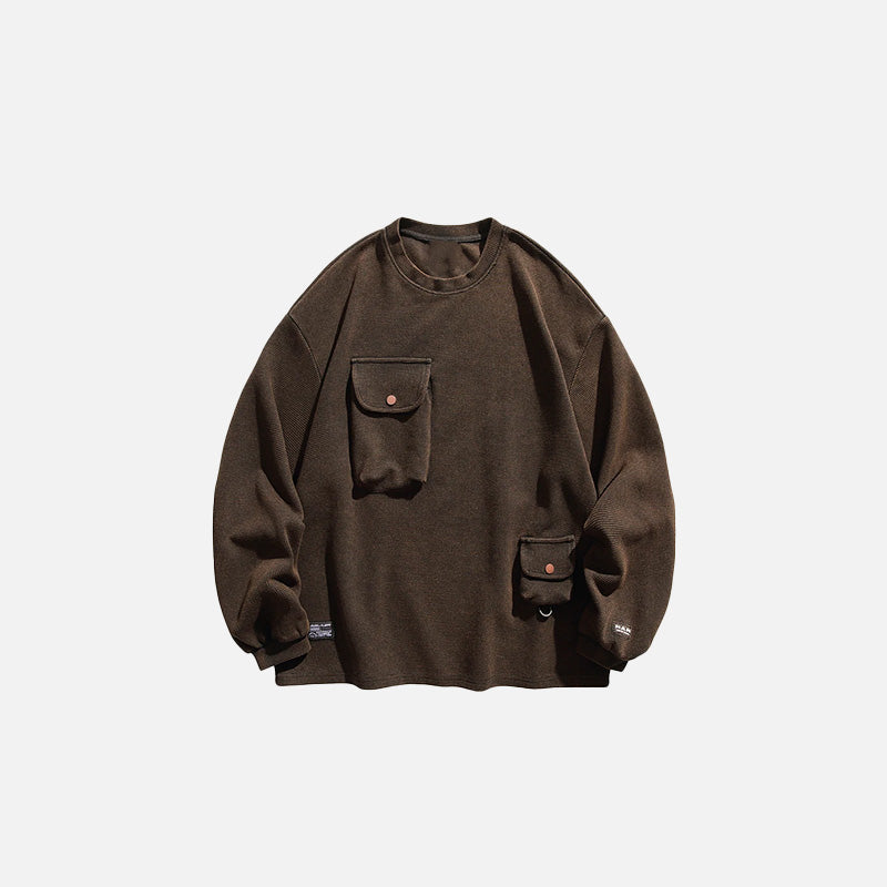 Basic Sweatshirt, önden görünüm — Navra Wear