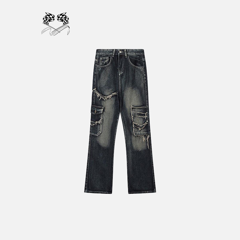 Faded Relaxed High-Rise Denim