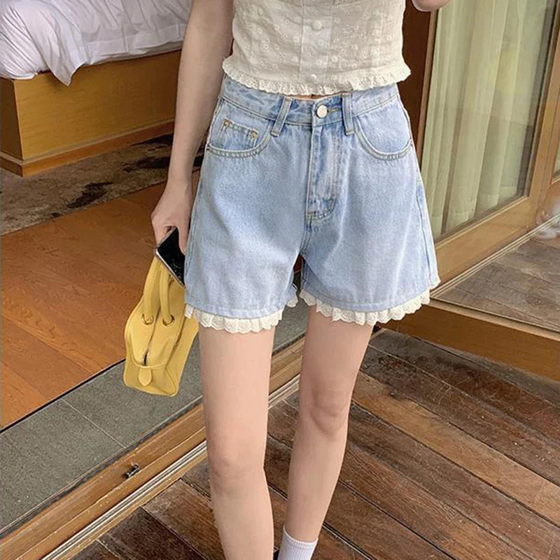 Cloud Waist Denim Shorts