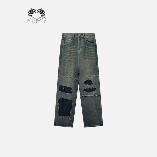Classic Torn Mosaic Denim