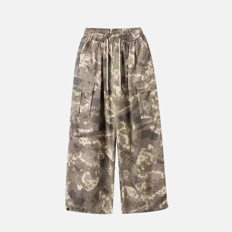 2000s Woodland Casual Wide Leg Street Pants