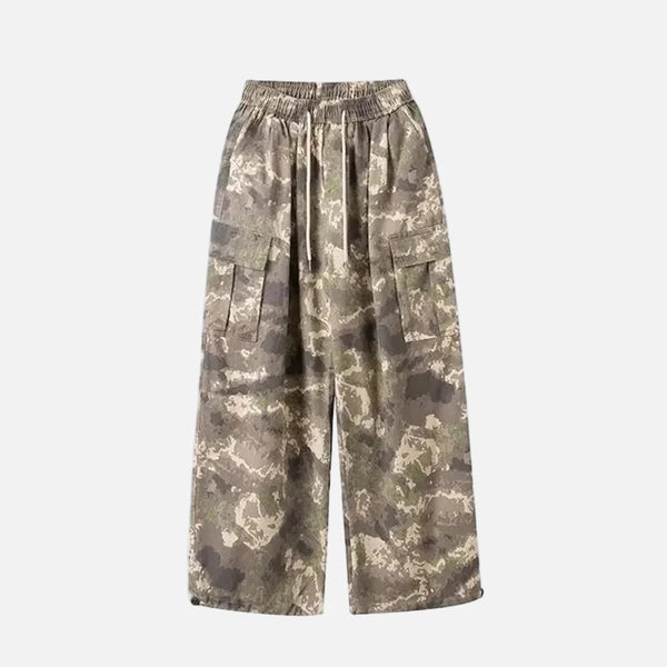 2000s Woodland Casual Wide Leg Street Pants