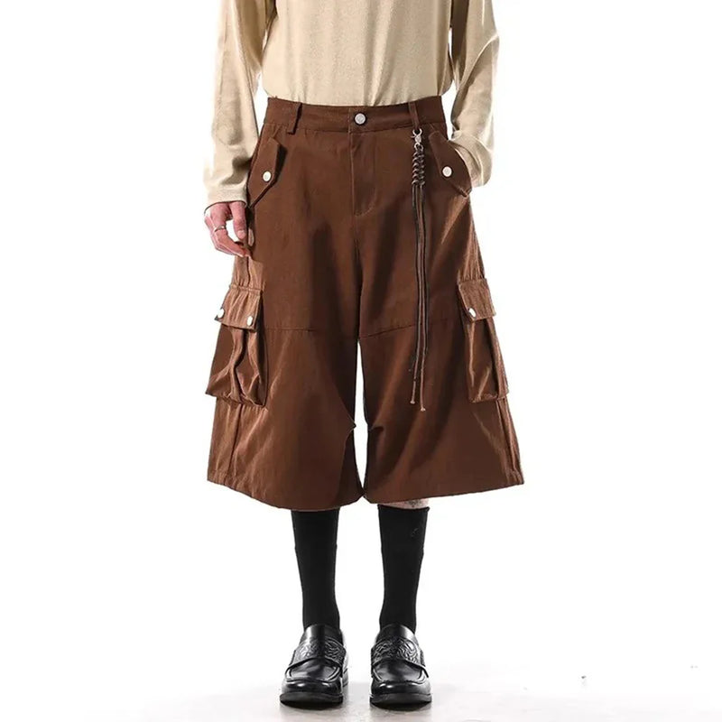 Long-lasting Timeless Personality Utility Denim Shorts