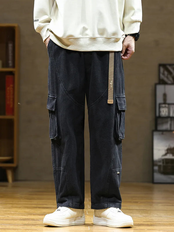 Relaxed Straight Multi-Pocket Field Pants