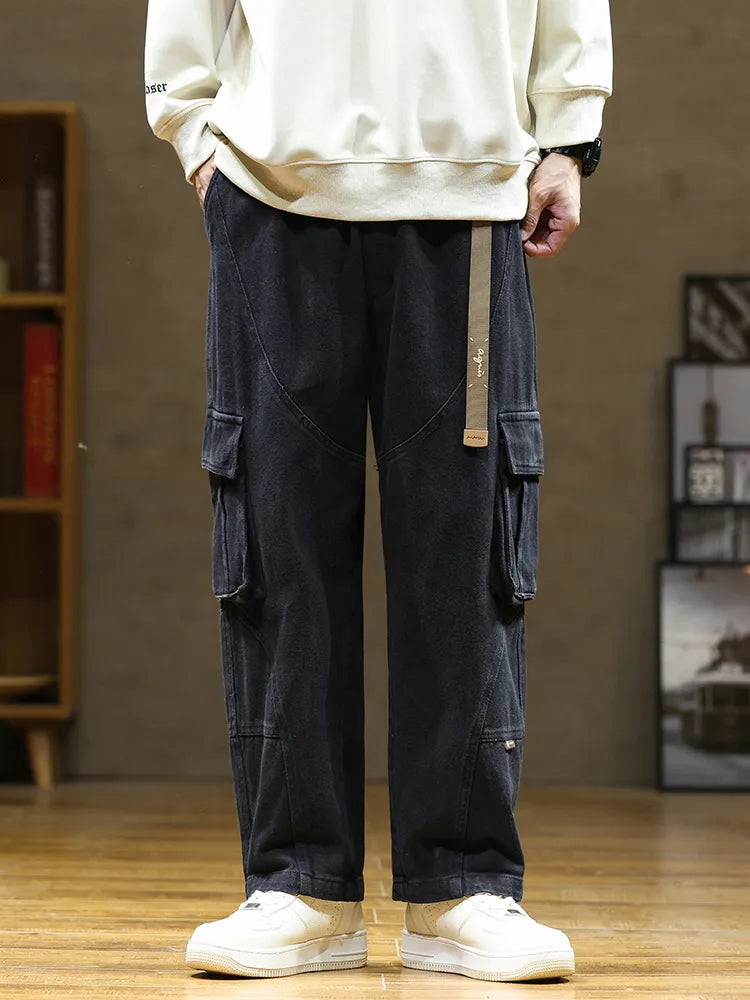 Relaxed Straight Multi-Pocket Field Pants