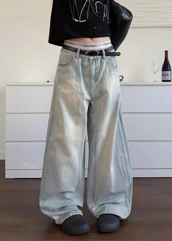 Aesthetic Urban Beat Bell Leg Denim