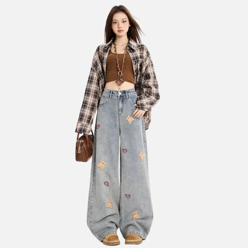 Classic Relaxed Stitched Bear Denim