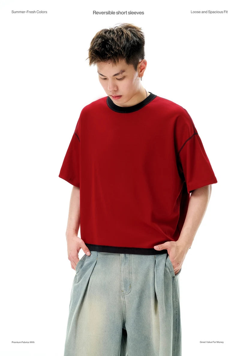 Y2K Dijital Baskılı Tişört, önden görünüm — Navra Wear