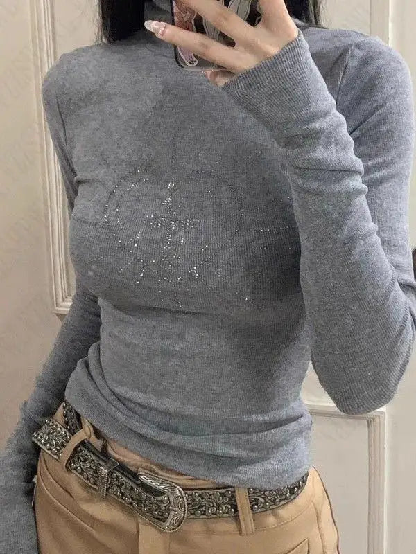 Y2K Basic Bluz, önden görünüm — Navra Wear