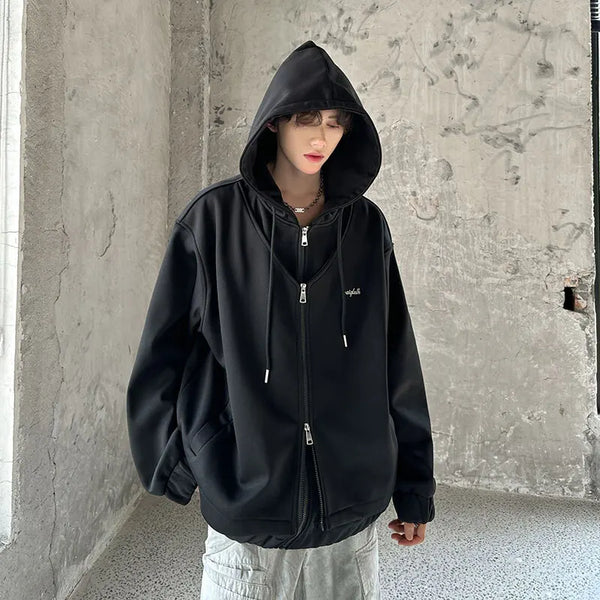 Apex Zip-Up Double Layer Sweatshirt
