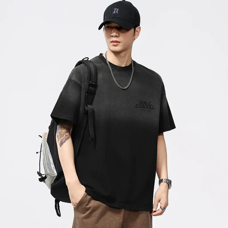 Heritage Oversize Gradient Wash Hip T-Shirt