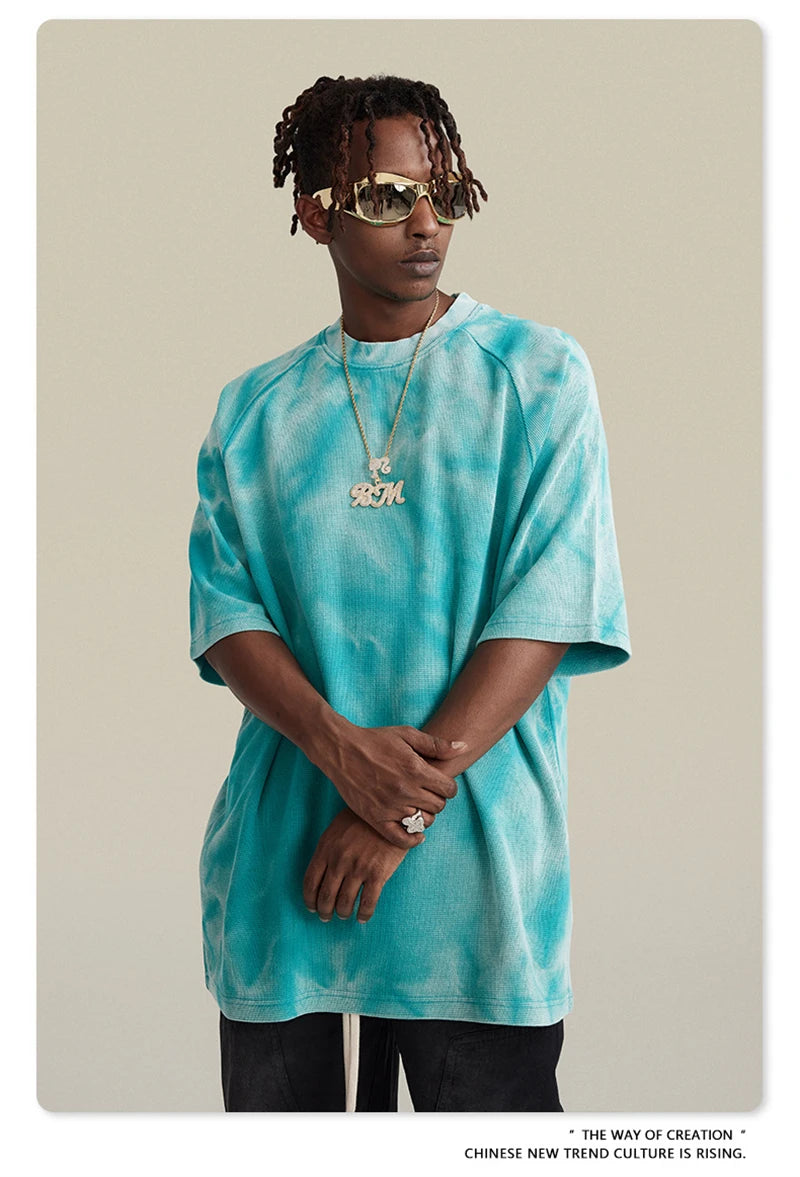 Yıkanmış Oversize Tişört, önden görünüm — Navra Wear