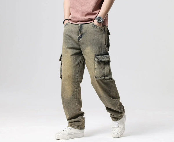 High-Rise Faded Relaxed Classic Denim