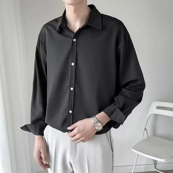 K-Style Plain Solid Casual Top
