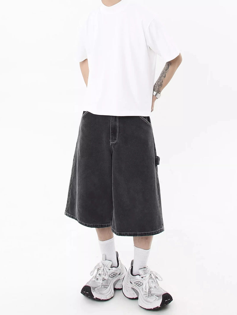 90's Relaxed Rinse Denim Shorts