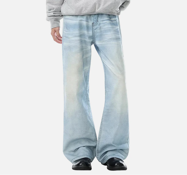 Heritage Faded Rinse High Street Bell Leg Denim