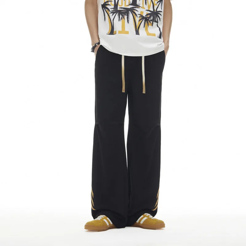 Elastic Straight Sport Trousers