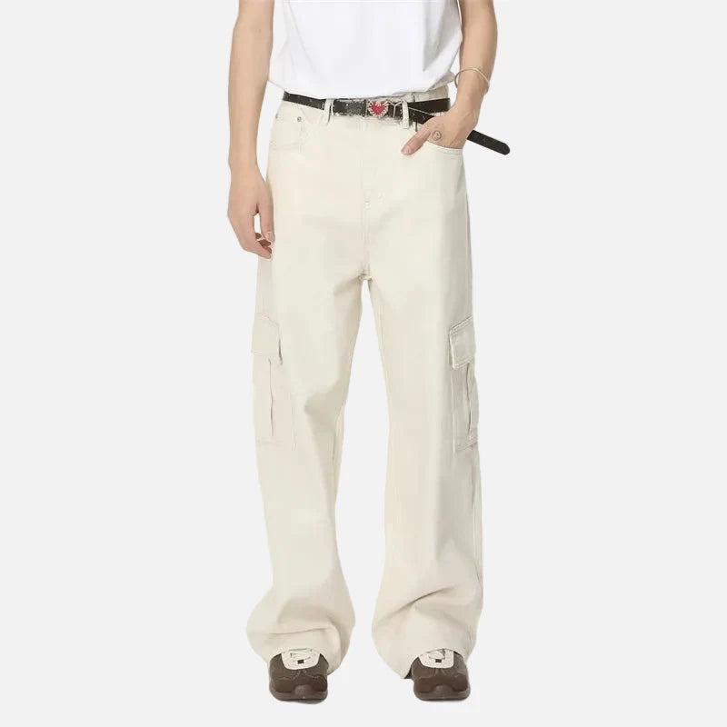 Modern Plain Tone Rinse Denim Utility Denim