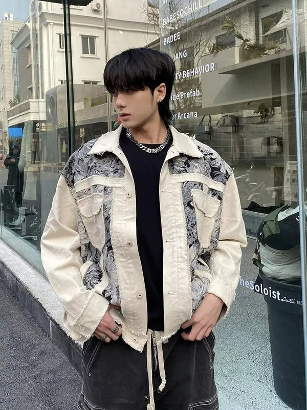Heritage Elegant Couple Jacquard Denim Jacket