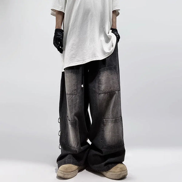Classic Relaxed Western Style Denim Bell Leg Denim