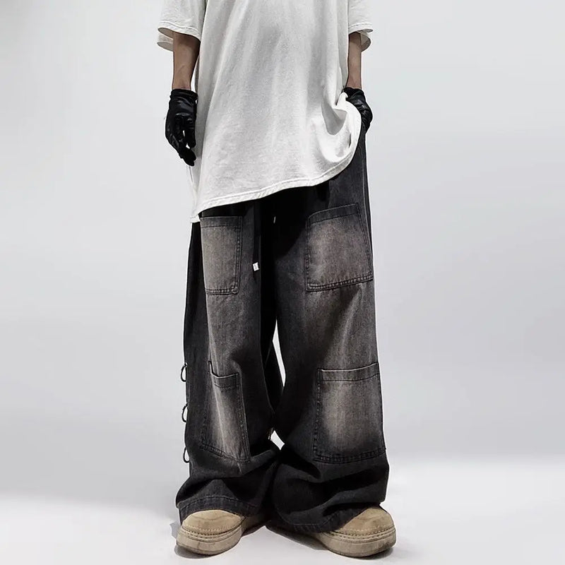Classic Relaxed Western Style Denim Bell Leg Denim