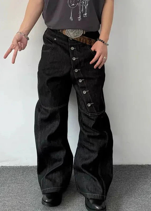 Western Style High-Rise Classic Denim
