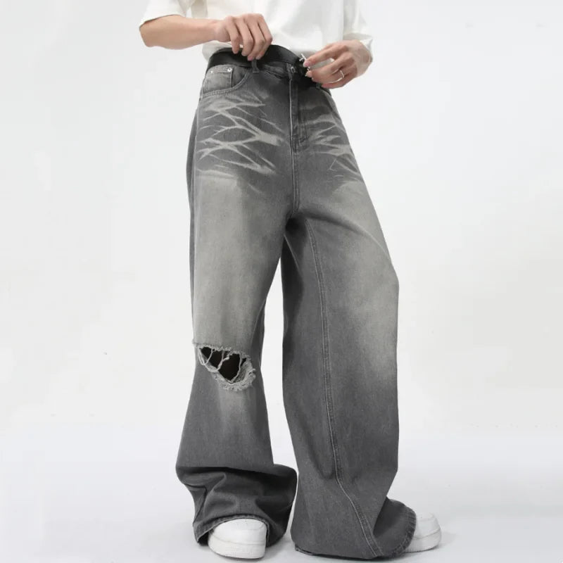 High-Waisted Babe Faded Classic Denim