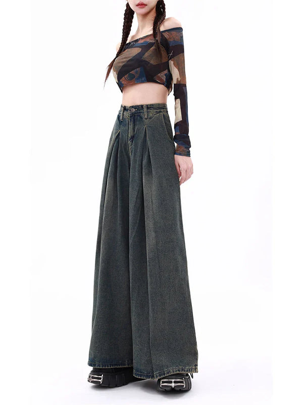 Blue Oversized 2000s Denim