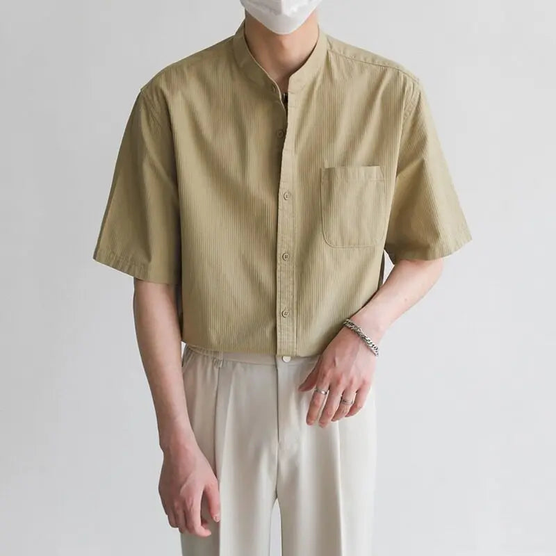 Silk K-Style Lightweight Camp Collar Top