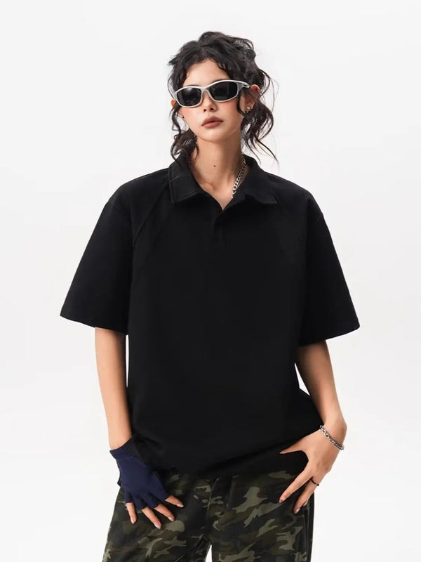 Heartland Heavy Mosaic Collar-Knit T-Shirt